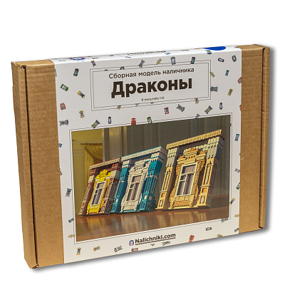 Сборная модель наличника Тверской области, "Dobrynya" (Драконы)